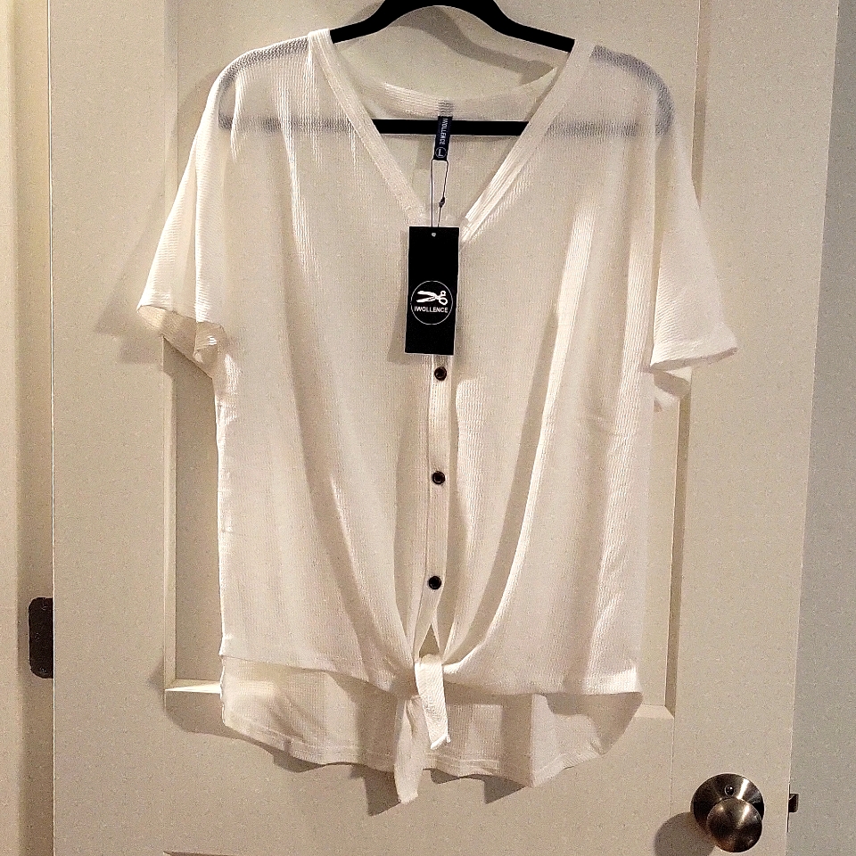 Button Down White Blouse